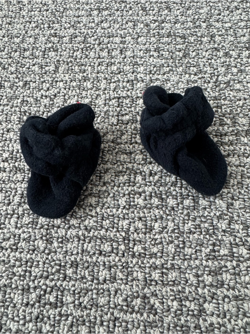 Zutano Black Infant Fleece Booties